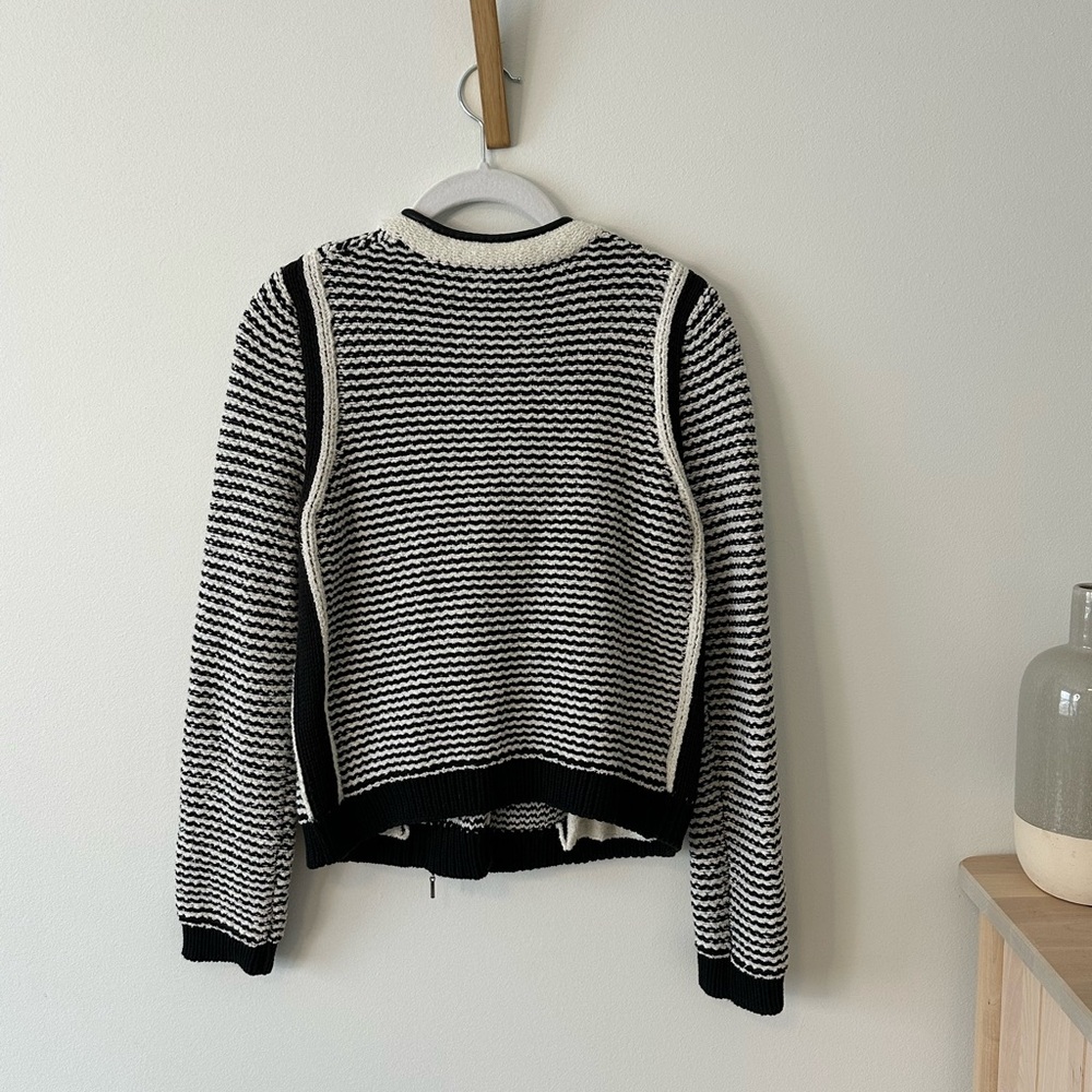 Rebecca Taylor tweed knit zip-front moto jacket - Picture 4 of 4